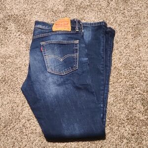 Levi's Men's Dark Indigo Straight Jeans